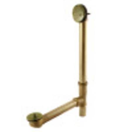 Kingston Brass DLL3163 16-Inch Lift and Lock Tub Waste and Overflow, Antique Brass DLL3163